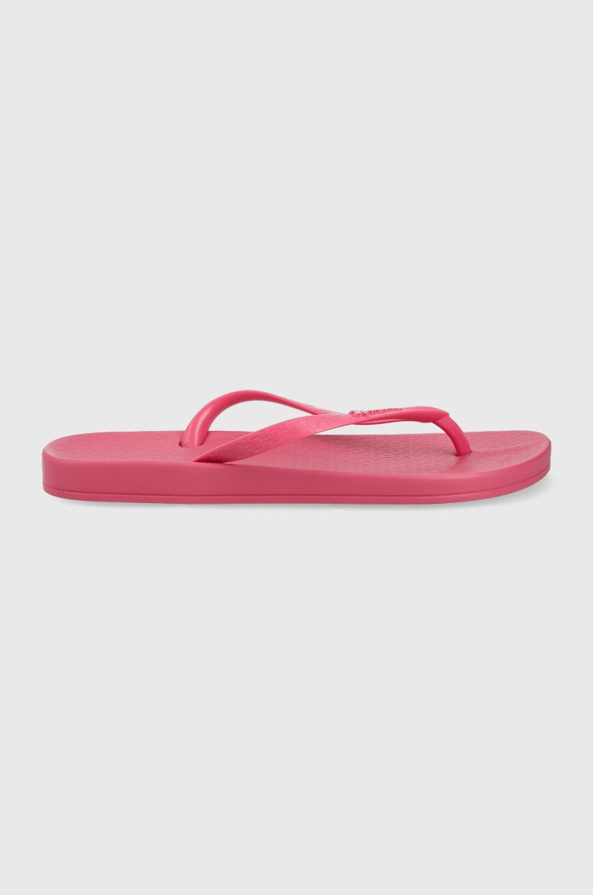 Ipanema slapi Anat Colors femei, culoarea roz, cu toc plat answear.ro Papuci şi sandale
