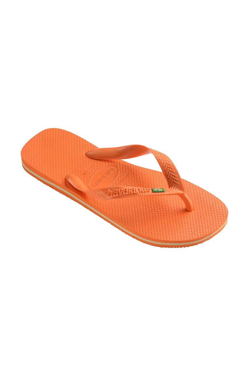 Вьетнамки Havaianas Brasil женские цвет оранжевый на плоском ходу