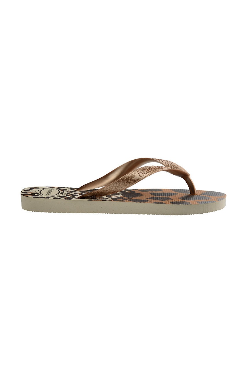 

Вьетнамки Havaianas Top Animals женские цвет коричневый на плоском ходу