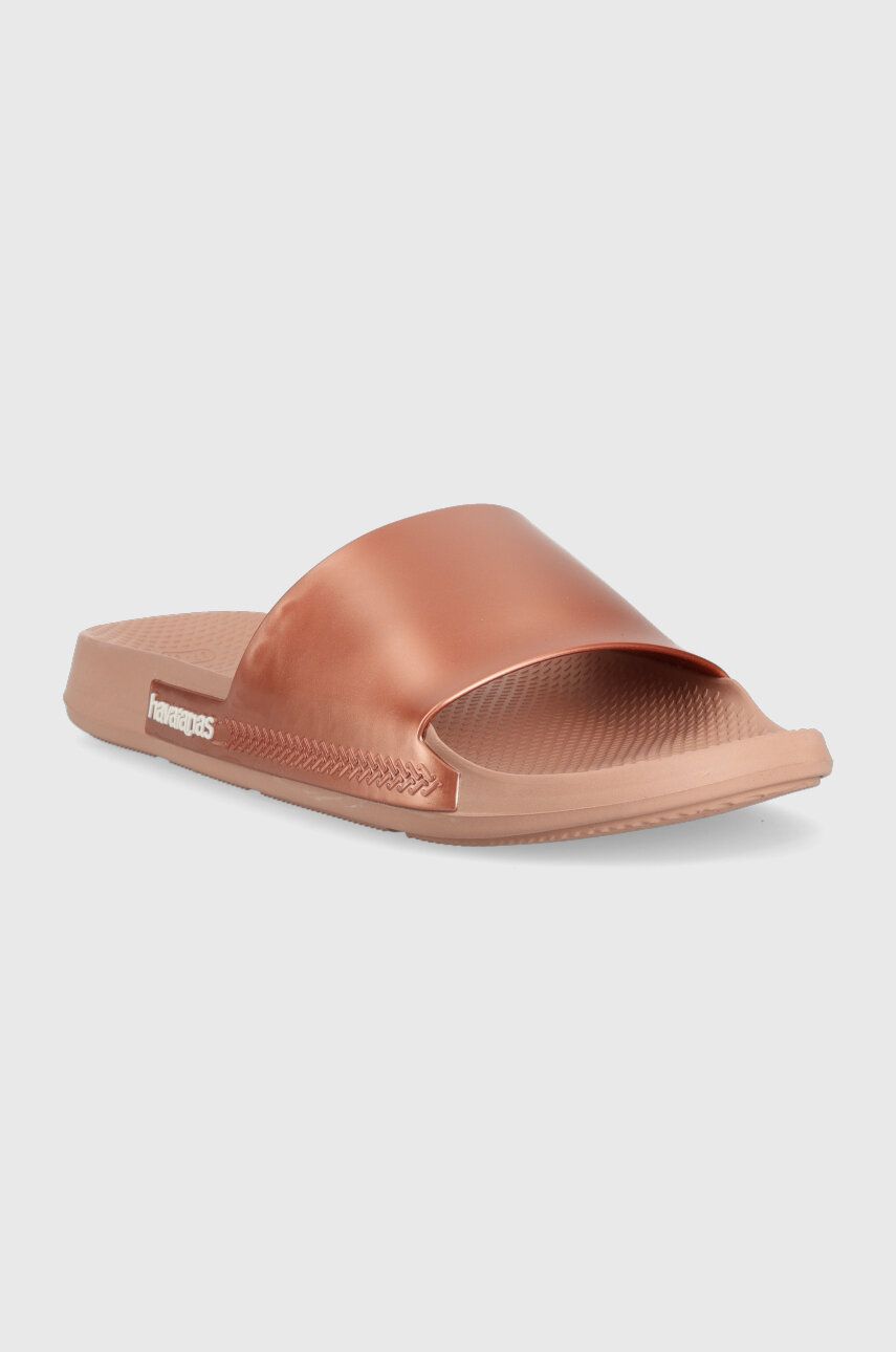 Παντόφλες Havaianas Slide Classic SLIDE CLASSIC χρώμα: χρυσαφί IL3431 41471313544 φωτογραφία