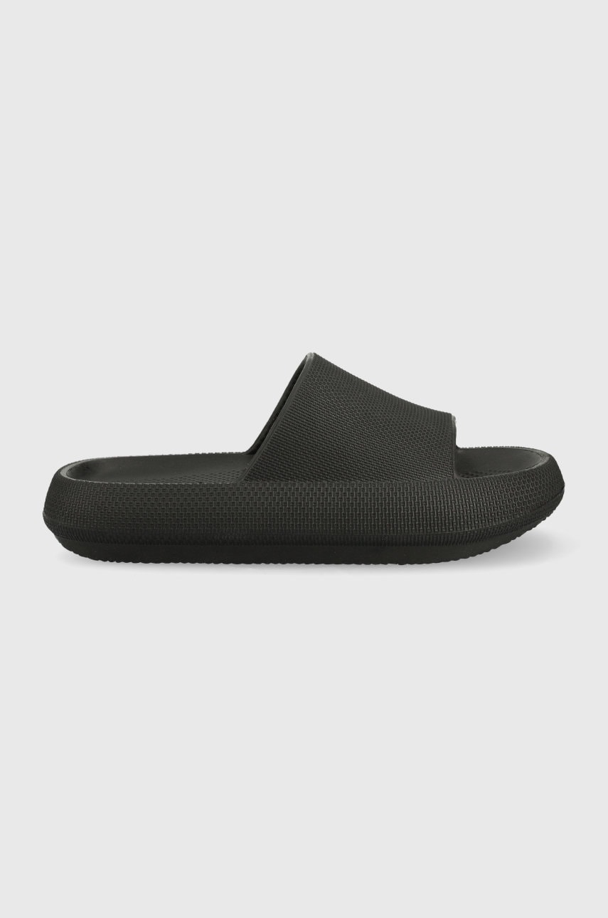 Truffle collection papuci femei, culoarea negru, cu platforma