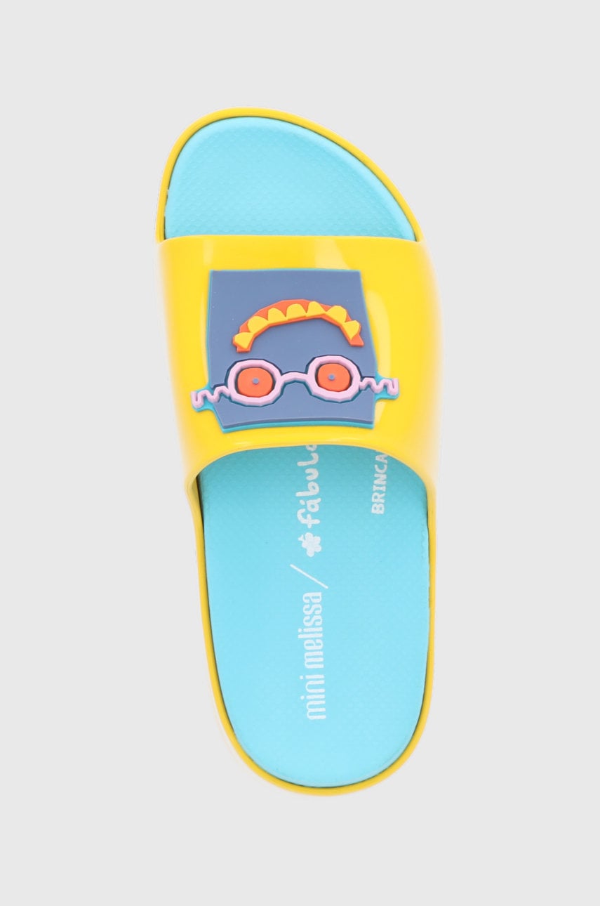 Дитячі шльопанці Melissa колір жовтий Дитячі шльопанці Melissa колір жовтий