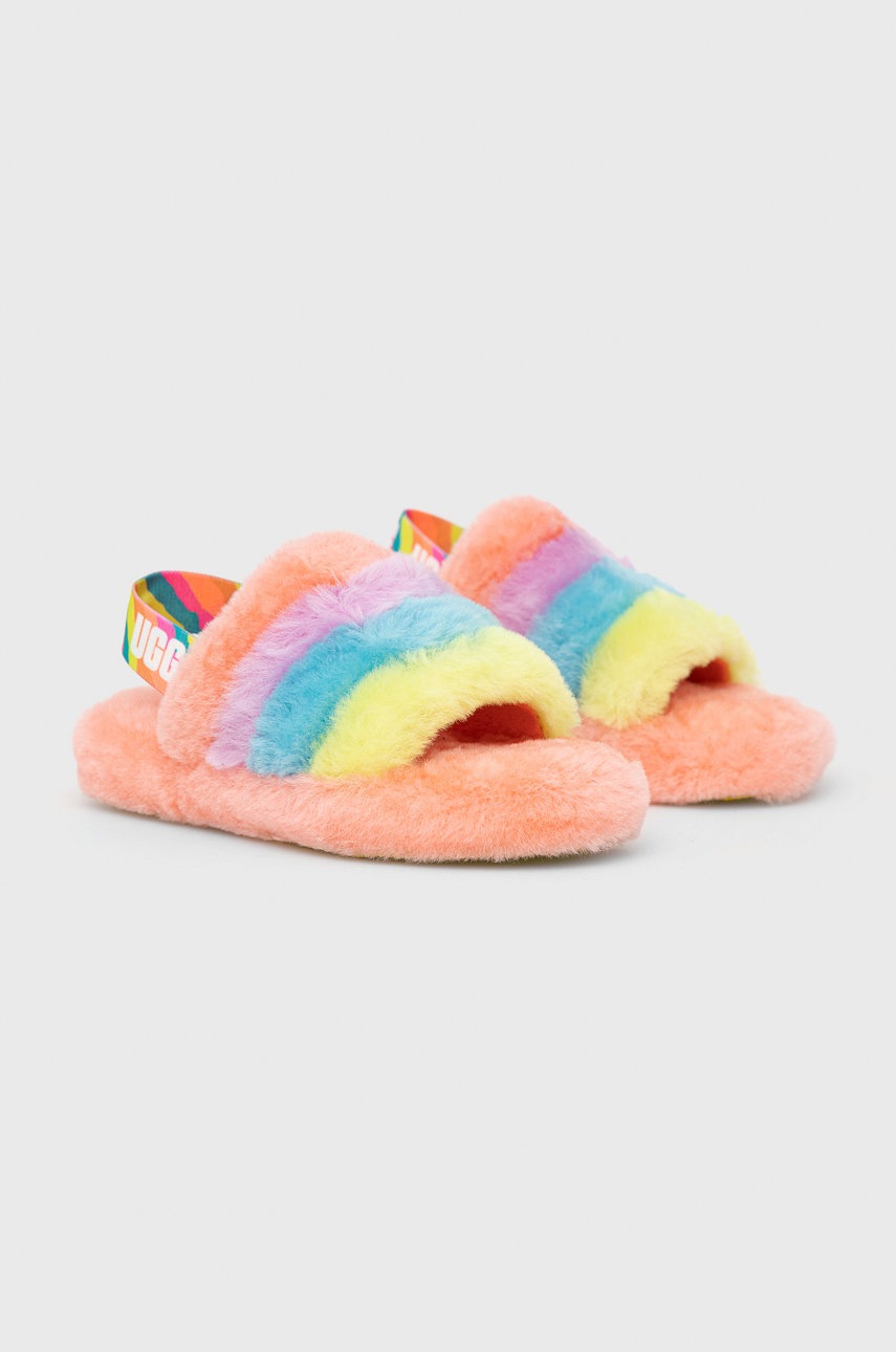 

Вовняні дитячі тапочки UGG Fluff Yeah Slide