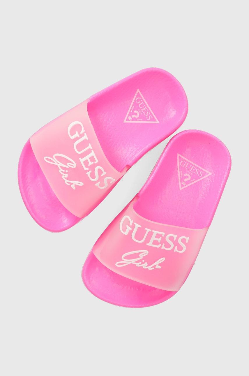 

Детски чехли Guess в розово, Розов