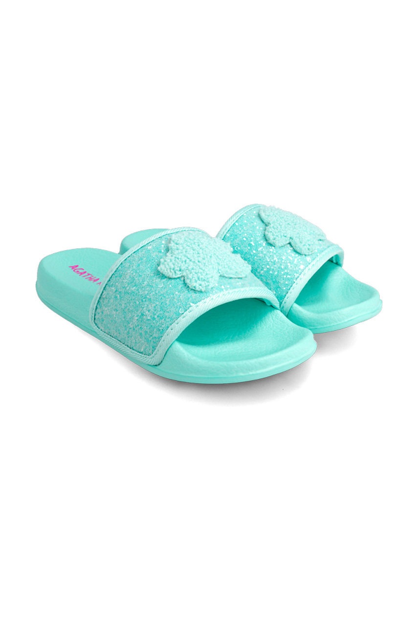 

Дитячі шльопанці Agatha Ruiz de la Prada колір бірюзовий