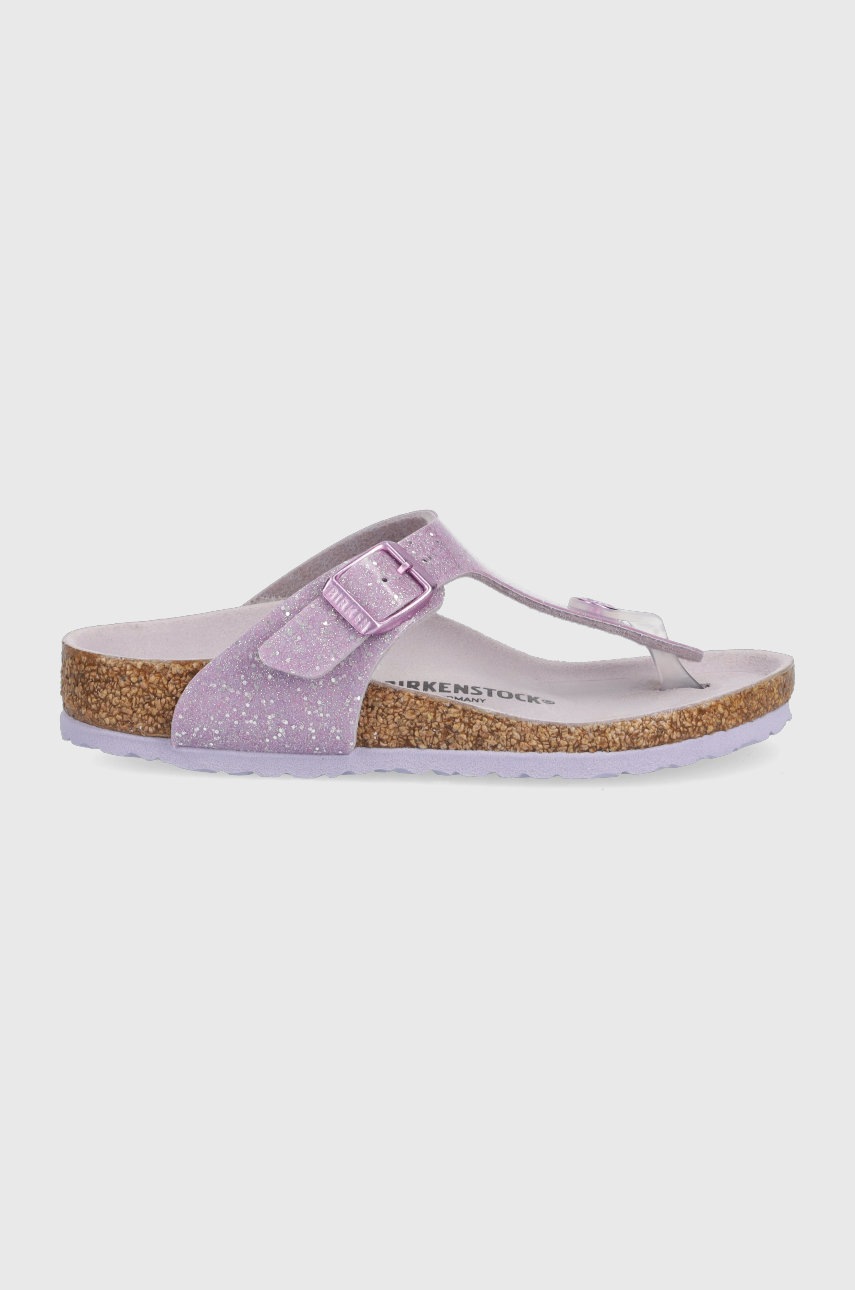 Levně Dětské žabky Birkenstock fialová barva