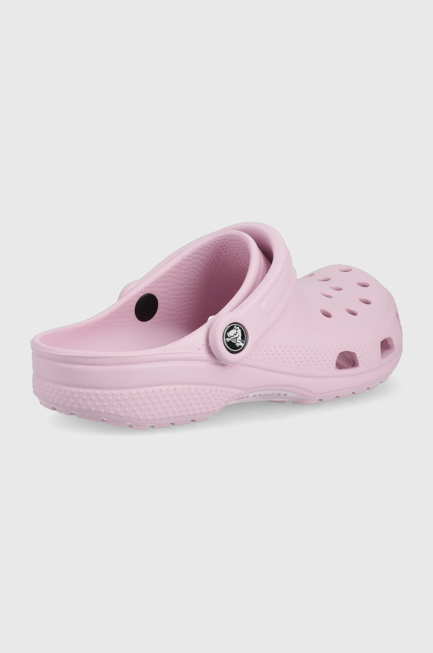 Детские шлепанцы Crocs цвет розовый Детские шлепанцы Crocs цвет розовый