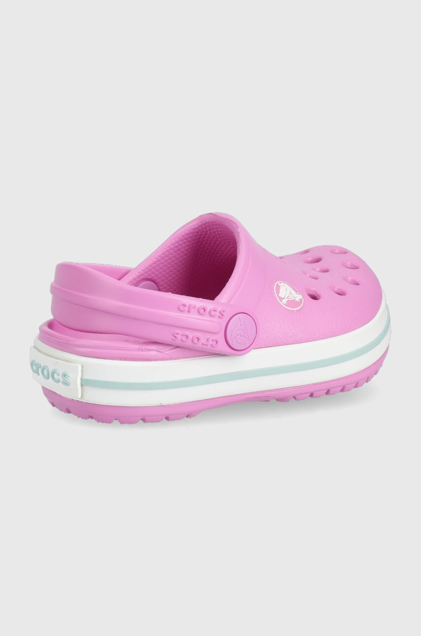 

Дитячі шльопанці Crocs колір рожевий