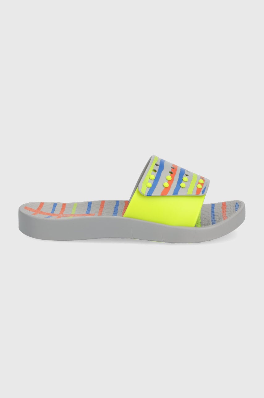 Ipanema slapi copii unisex slide culoarea gri