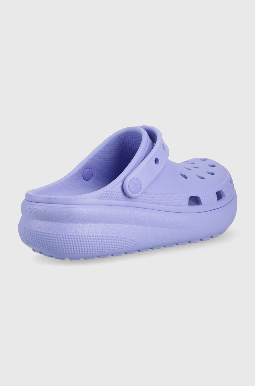 

Детские шлепанцы Crocs цвет фиолетовый