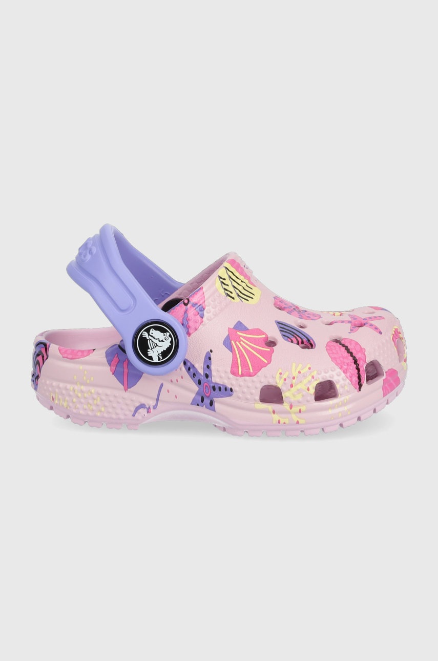 

Детски чехли Crocs в розово, Розов