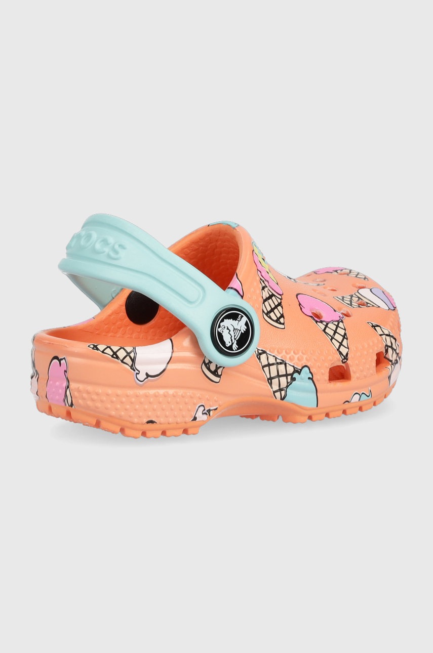 

Дитячі шльопанці Crocs колір помаранчевий
