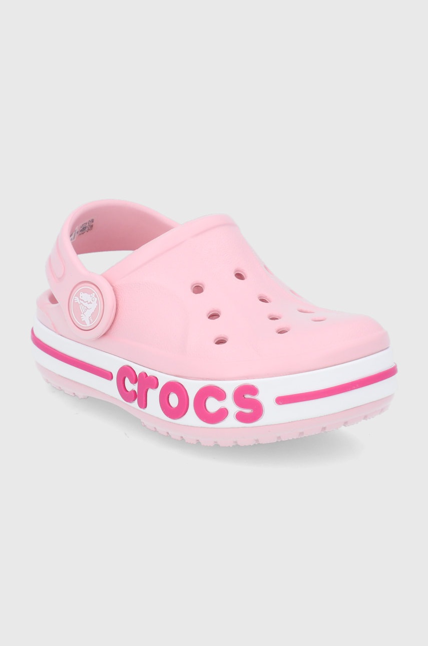 

Детские шлепанцы Crocs цвет розовый