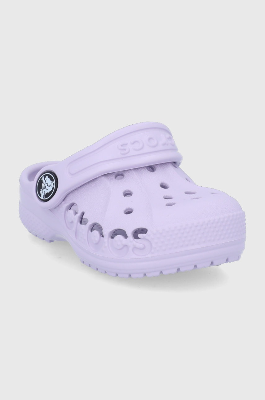 

Дитячі шльопанці Crocs колір рожевий