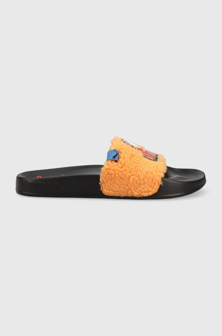 Dětské pantofle Puma Leadcat 2.0 Garfield Jr oranžová barva - oranžová -  Svršek: Textilní mate