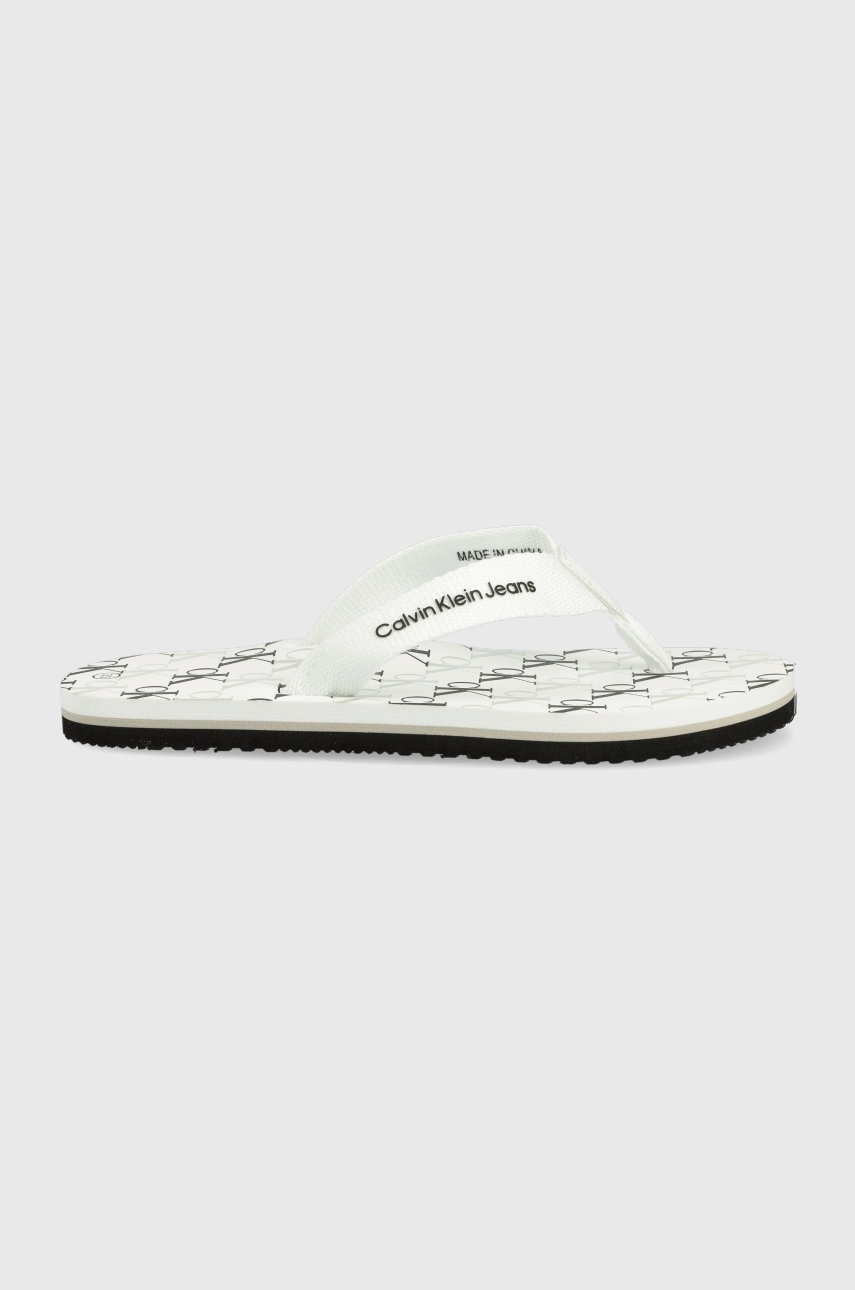 

Детски джапанки Calvin Klein Jeans в бяло, Бял