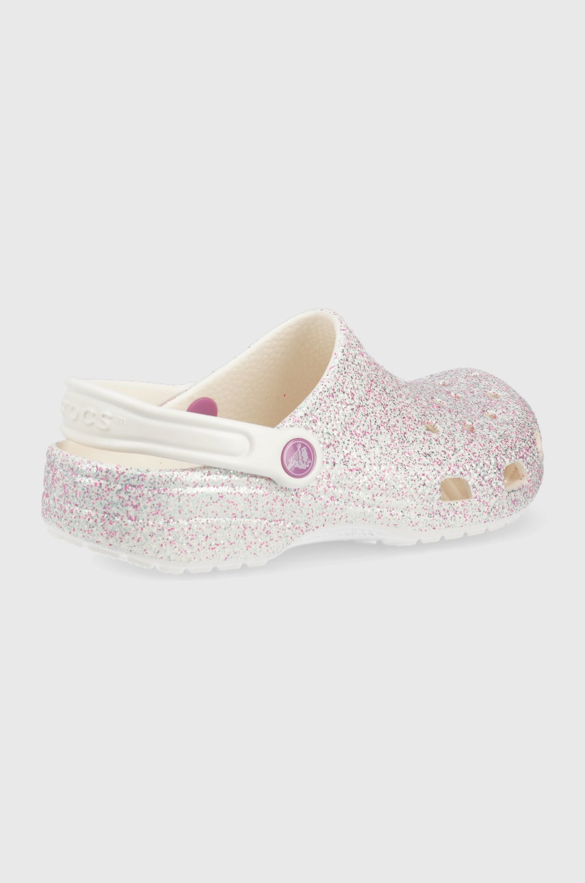 

Детские шлепанцы Crocs цвет бежевый
