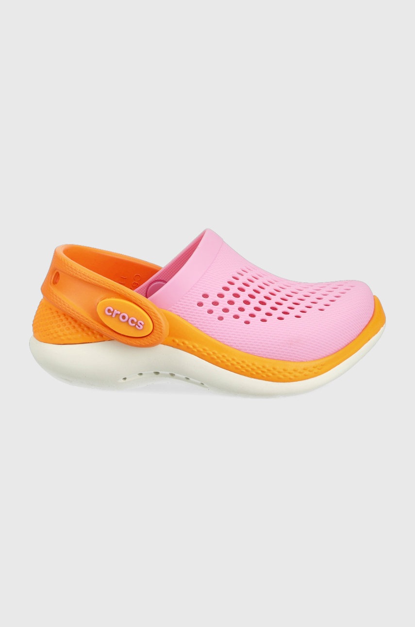 

Детские шлепанцы Crocs цвет фиолетовый