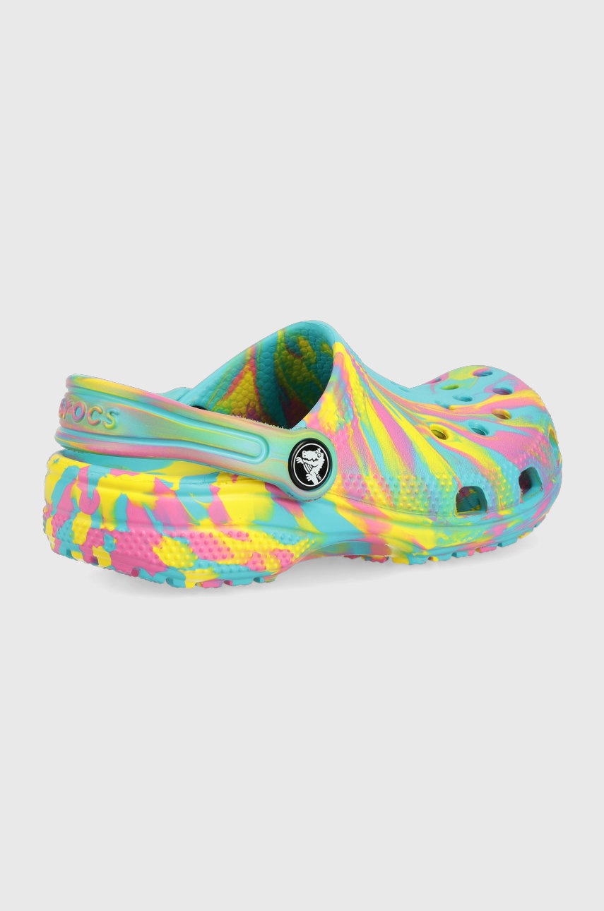 

Детские шлепанцы Crocs цвет бирюзовый