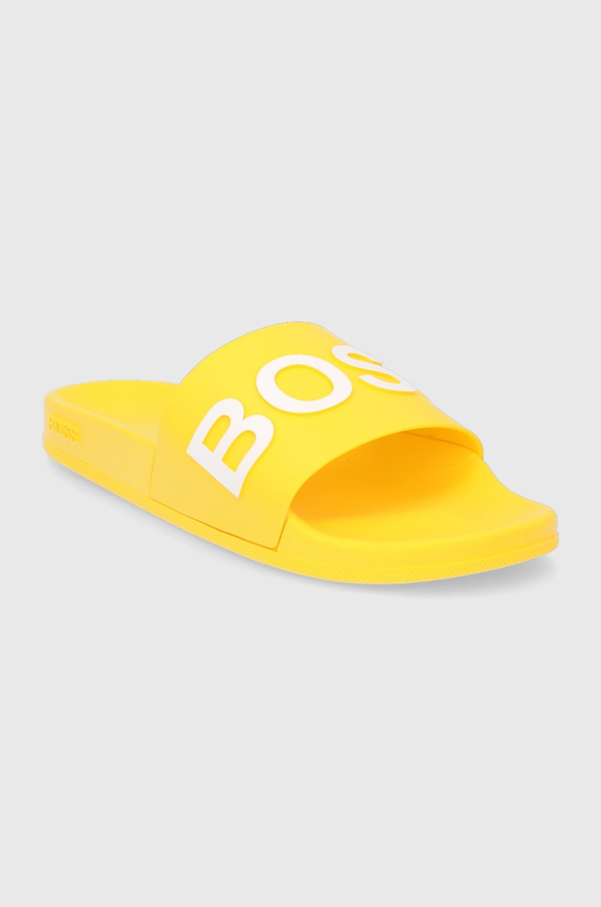 

Шлепанцы Boss мужские цвет жёлтый