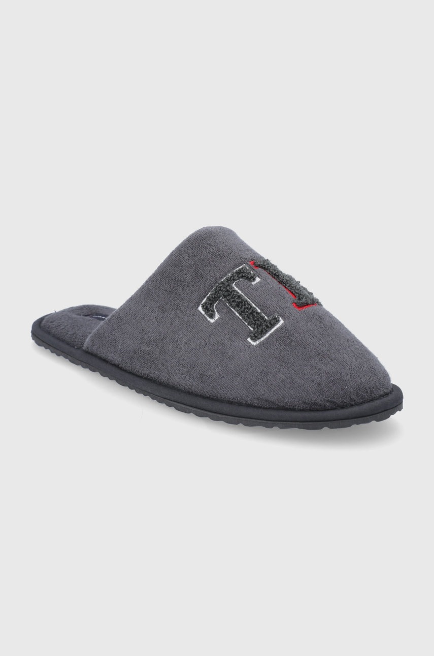 

Тапки Tommy Hilfiger цвет серый