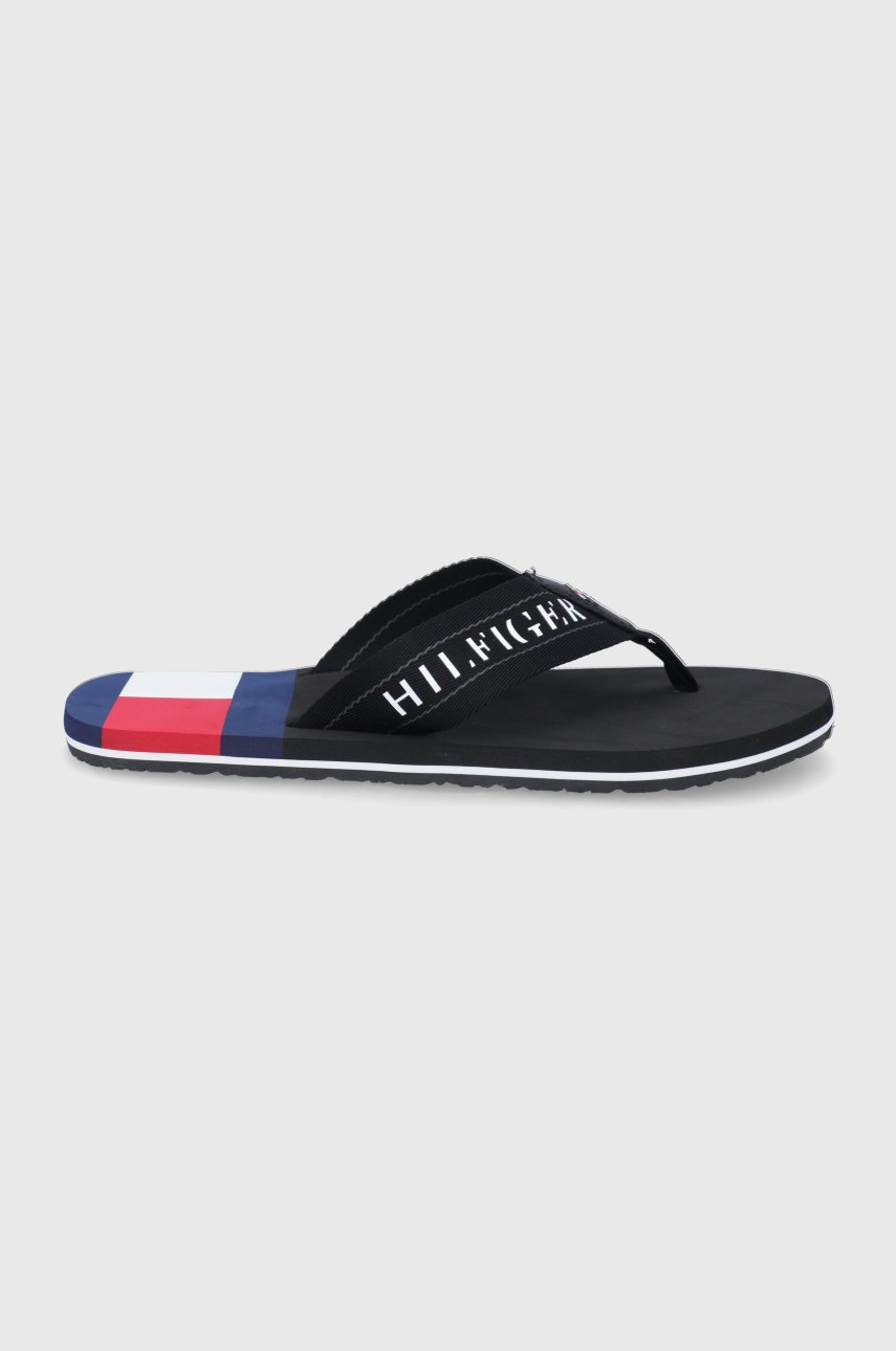 

Джапанки Tommy Hilfiger мъжки в черно, Черен