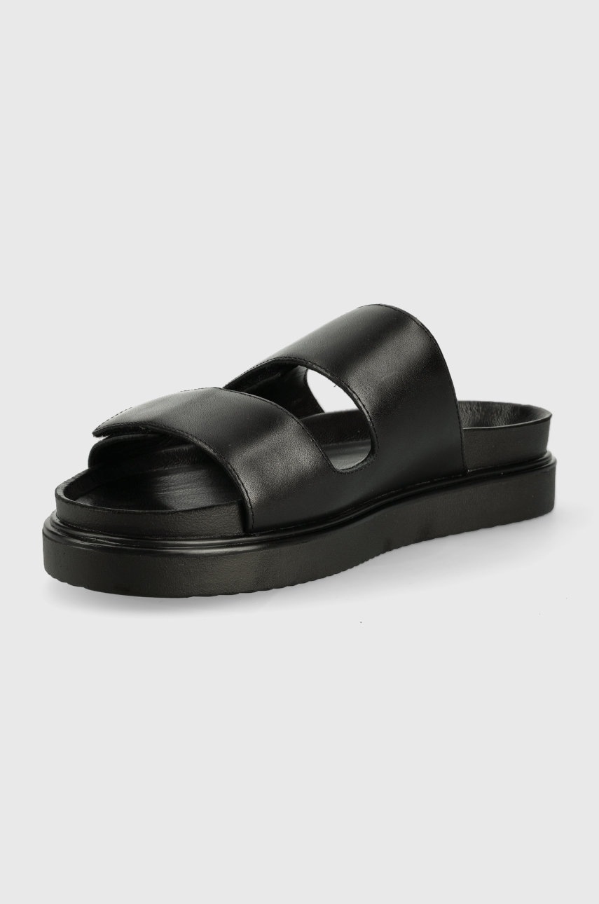 Vagabond Shoemakers Slapi De Piele Seth Barbati, Culoarea Negru