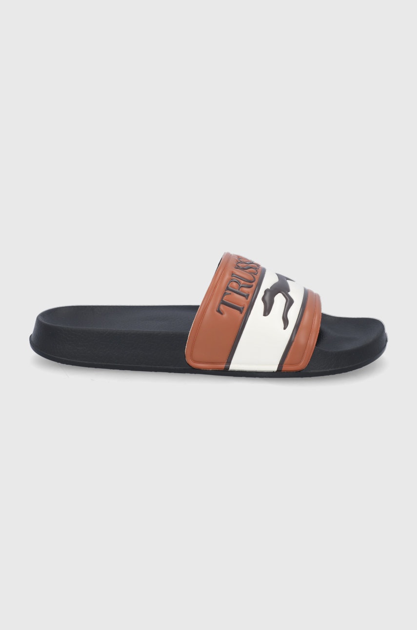Trussardi papuci barbati, culoarea maro