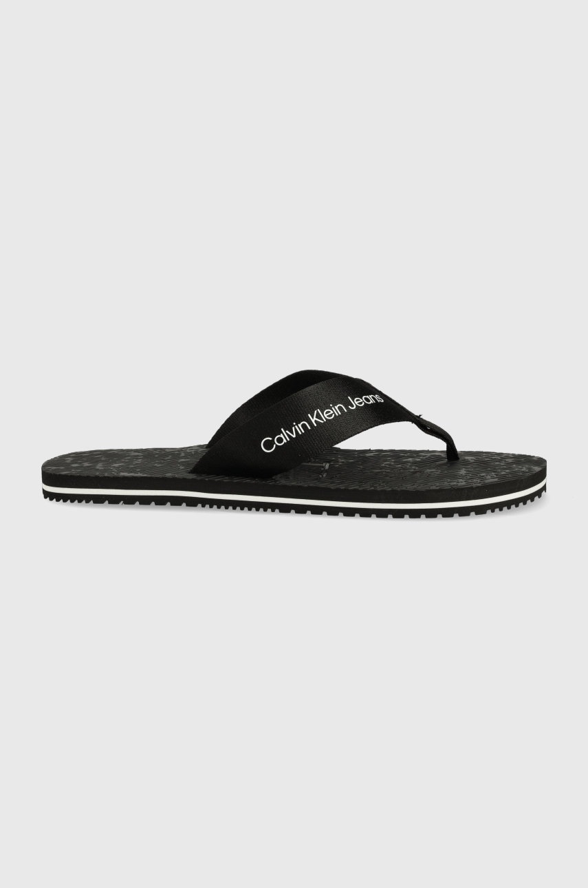 

Джапанки Calvin Klein Jeans в черно, Черен