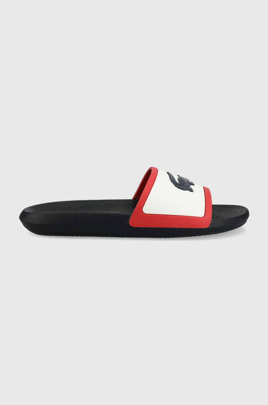 

Чехли Lacoste Croco Slide Tri 2 в тъмносиньо, Тъмносин
