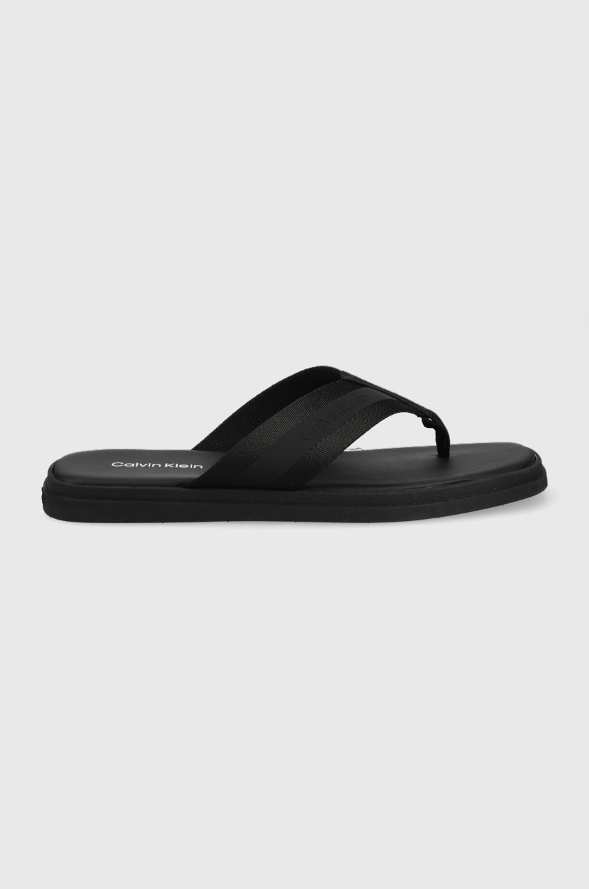 

Джапанки Calvin Klein мъжко в черно, Черен
