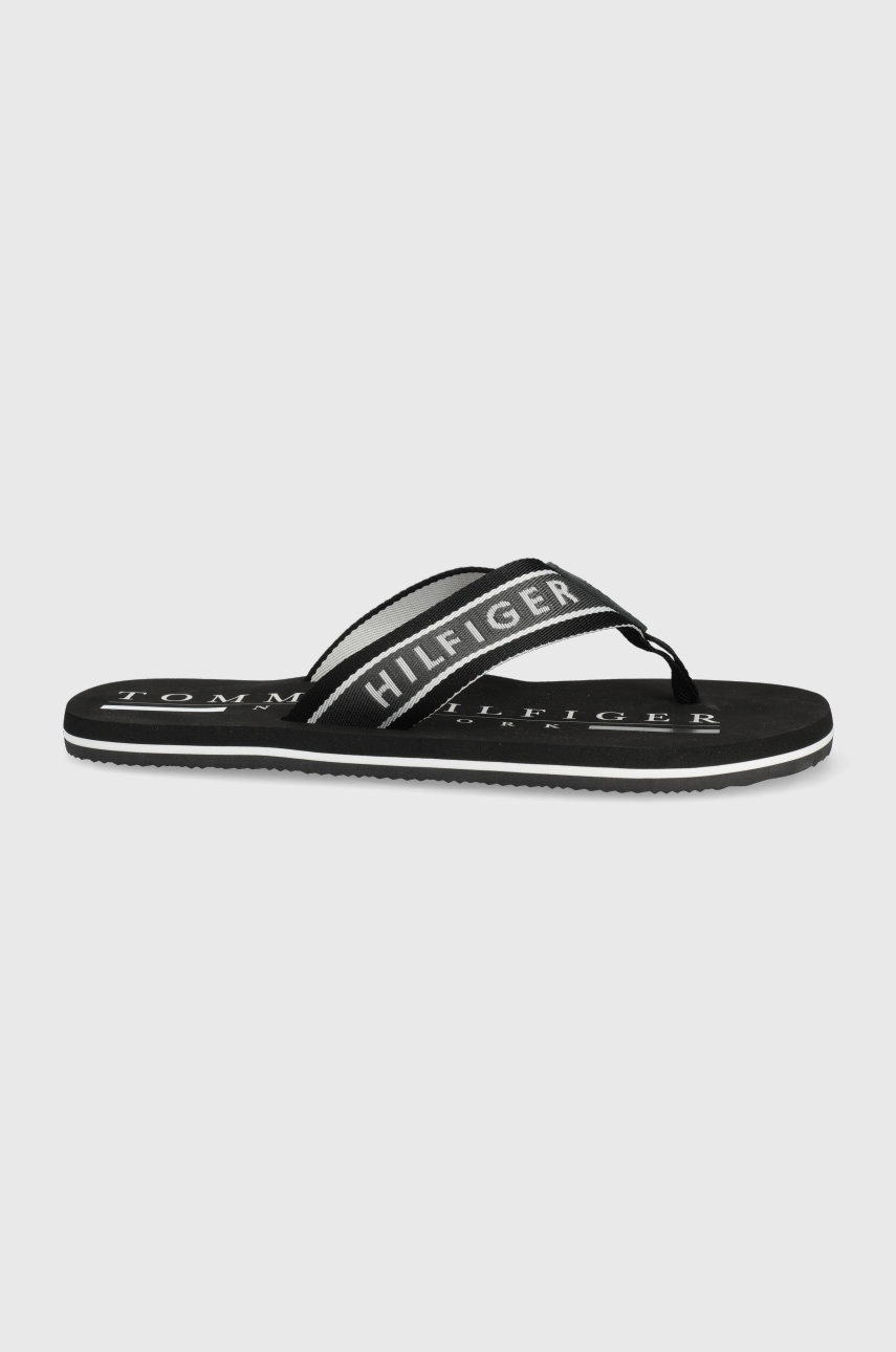 

Джапанки Tommy Hilfiger мъжко в черно, Черен