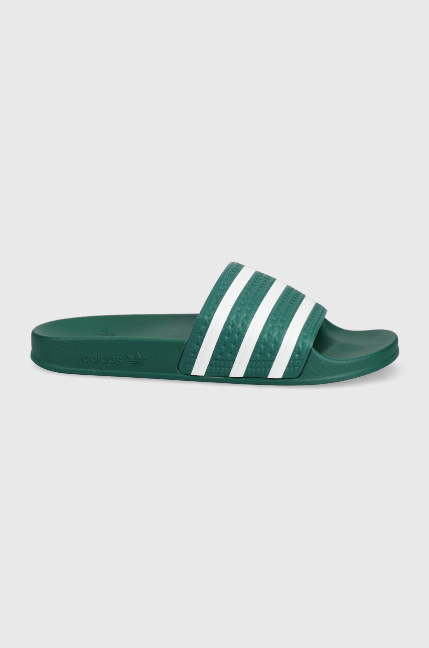 Adidas originals papuci adilette barbati, culoarea verde
