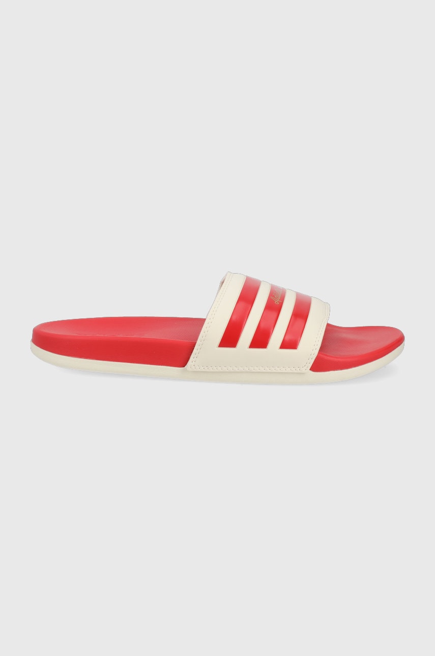 Adidas papuci adilette barbati, culoarea rosu