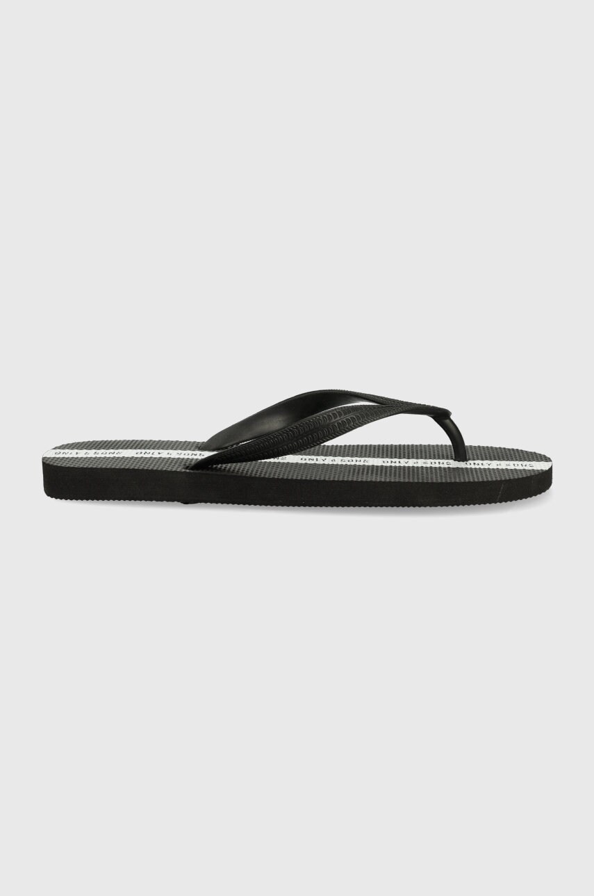 Only & sons slapi barbati, culoarea negru
