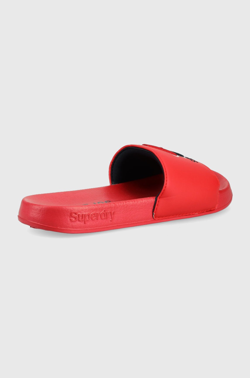 

Шльопанці Superdry чоловічі колір червоний