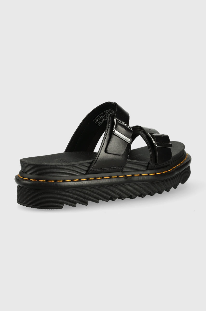 

Шкіряні шльопанці Dr. Martens чоловічі колір чорний