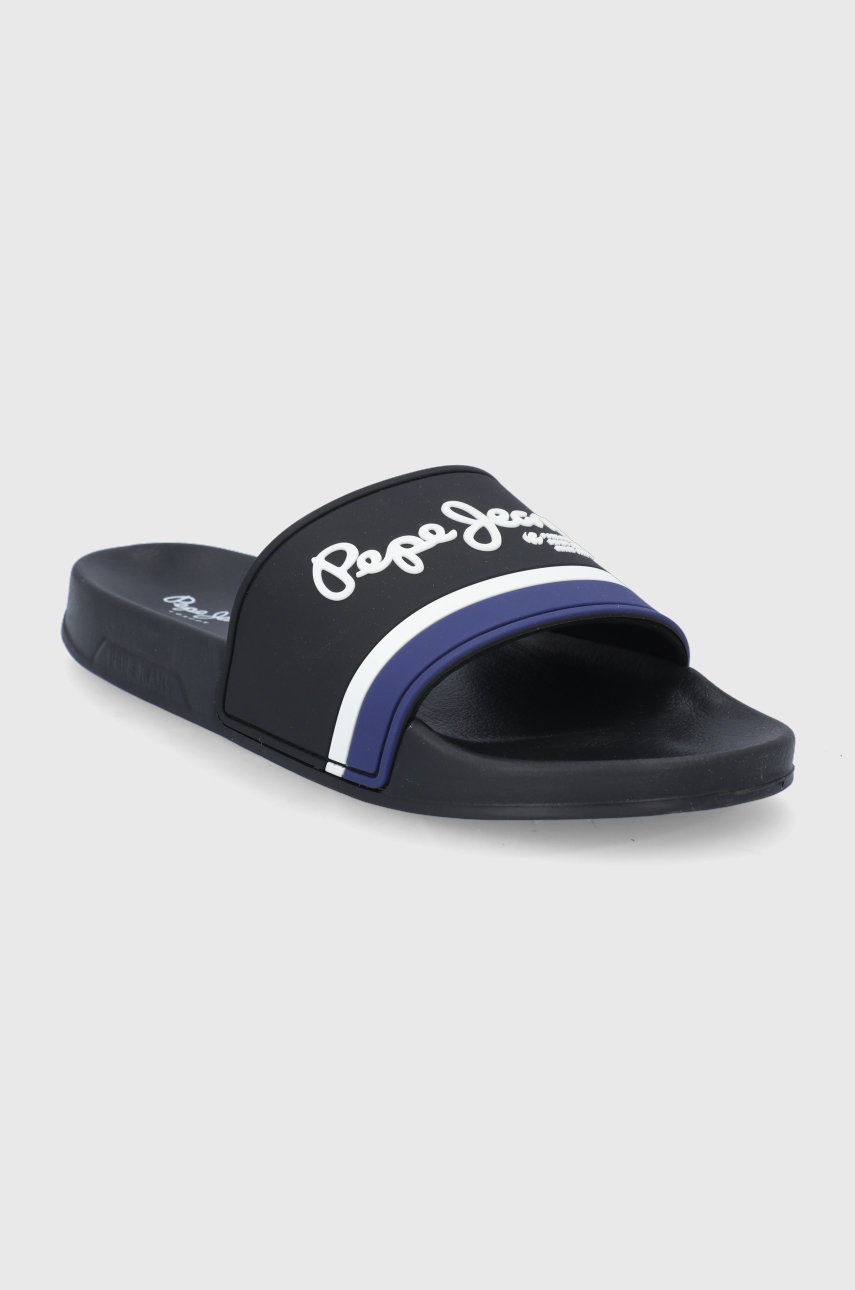 

Шльопанці Pepe Jeans Slider Portobello чоловічі колір чорний