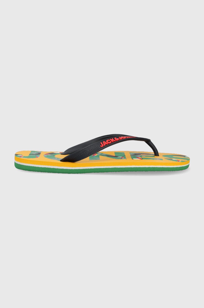 Jack & jones slapi jfwlogo barbati, culoarea galben