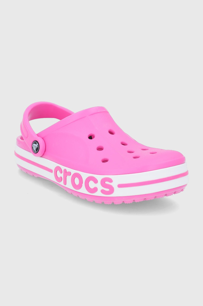 

Шльопанці Crocs Bayaband Clog колір рожевий 205089