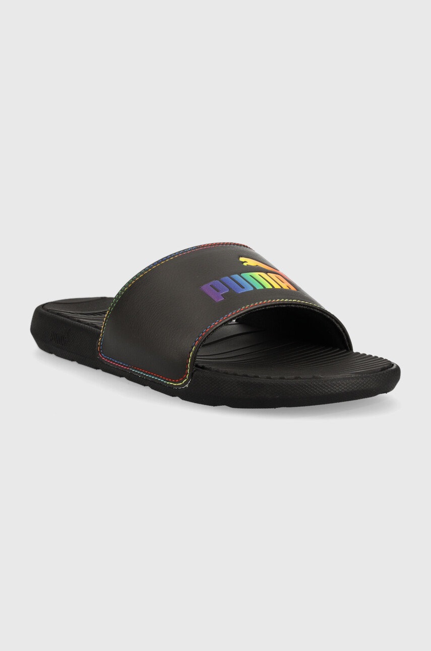 

Шльопанці Puma Cool Cat Rainbow Hues колір чорний