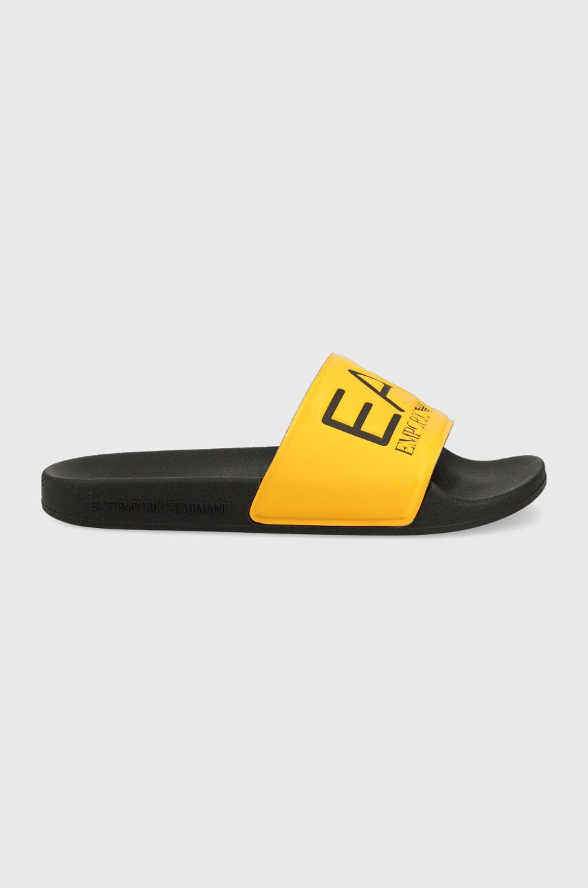 Ea7 emporio armani papuci culoarea portocaliu