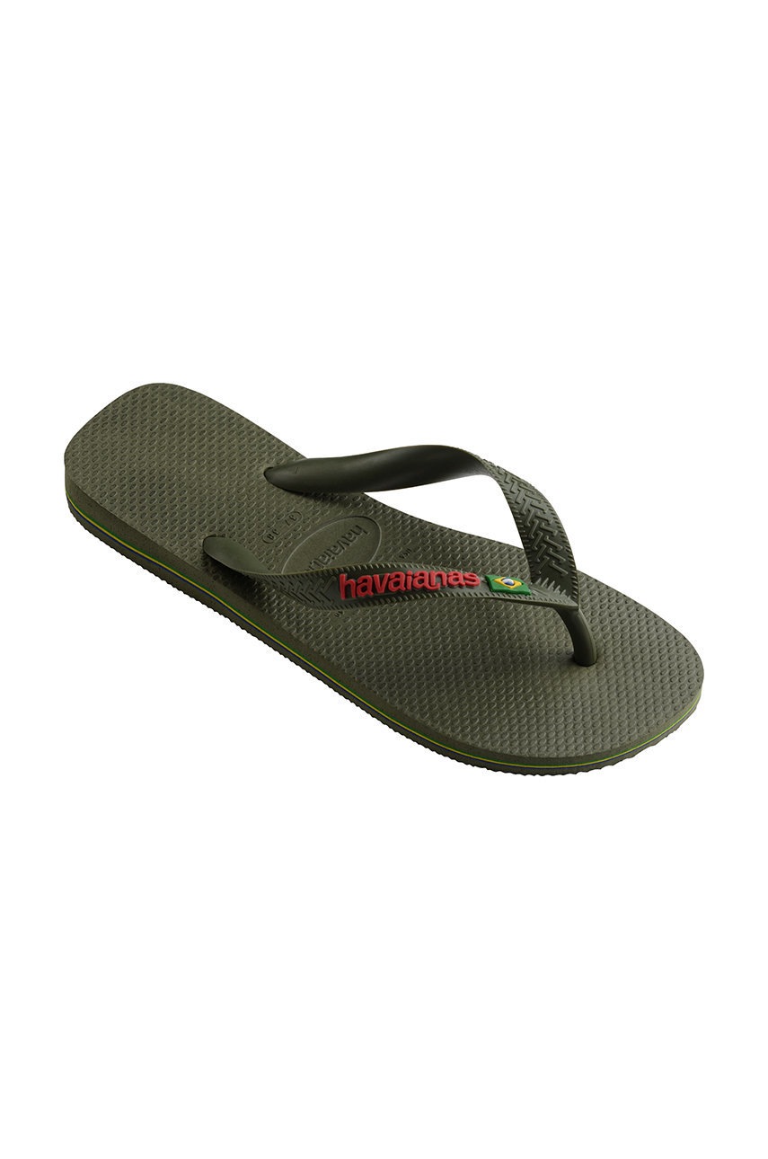 Havaianas slapi Brasil culoarea verde