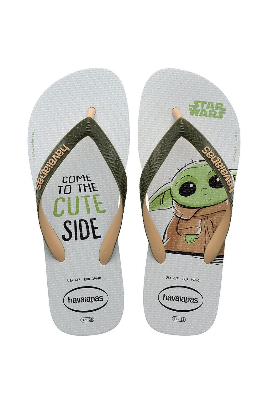 Havaianas slapi Star Wars culoarea verde