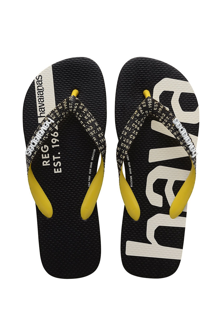 

Джапанки Havaianas Top Logomania в жълто, Жълт