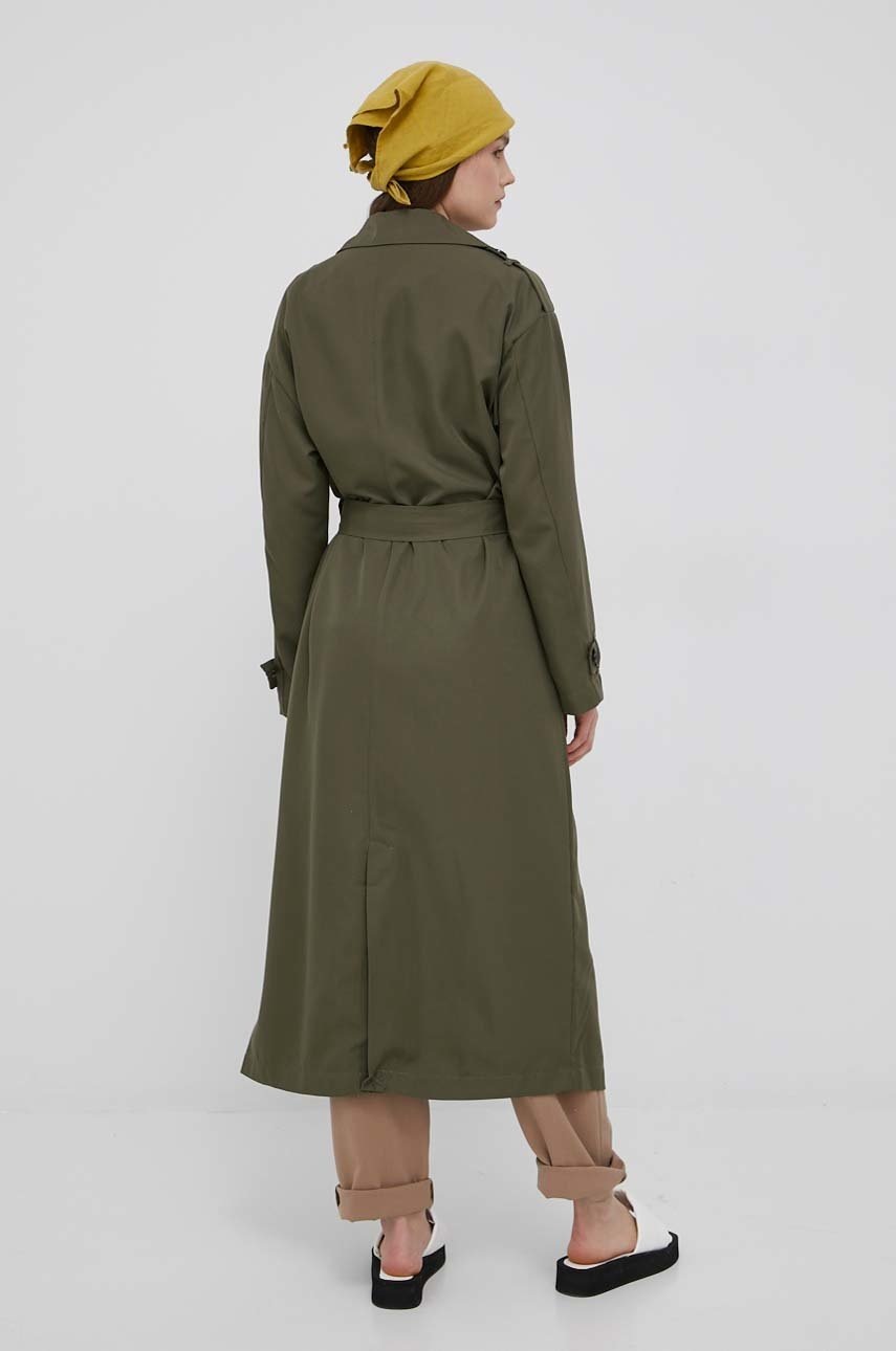 

Пальто Only жіночий колір зелений перехідний oversize