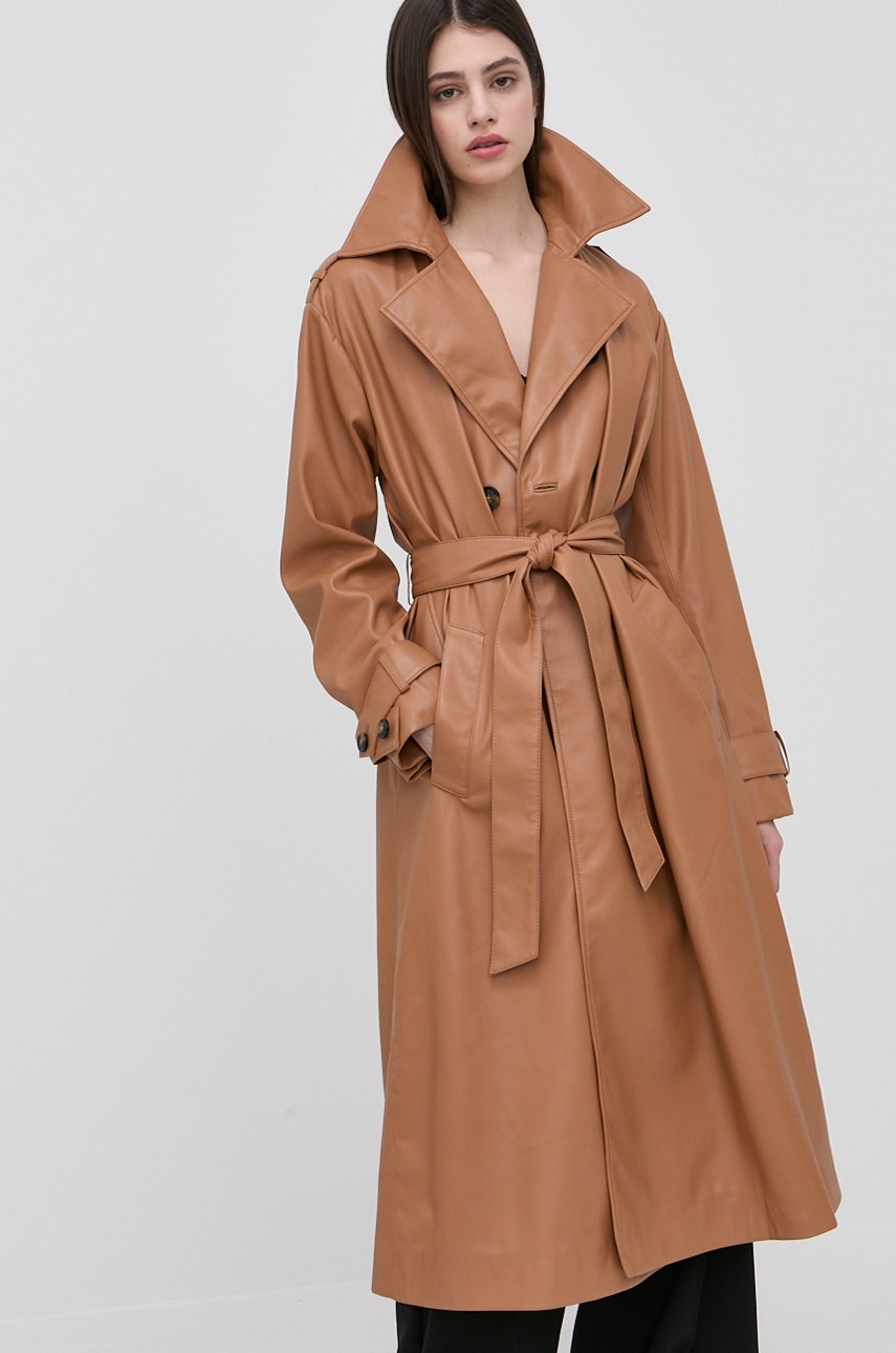 

Тренч Trussardi женский цвет коричневый переходной