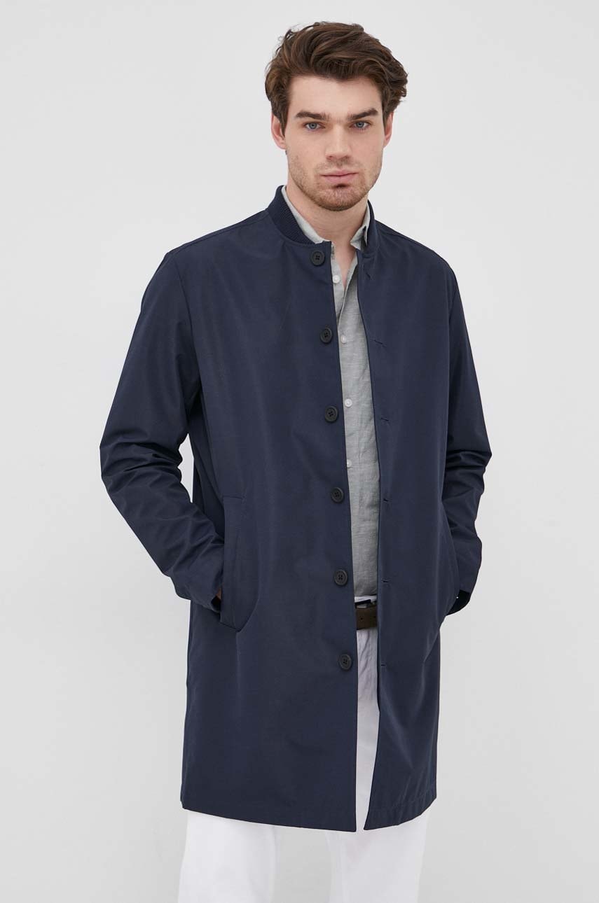 Selected homme palton barbati, culoarea albastru marin, de tranzitie