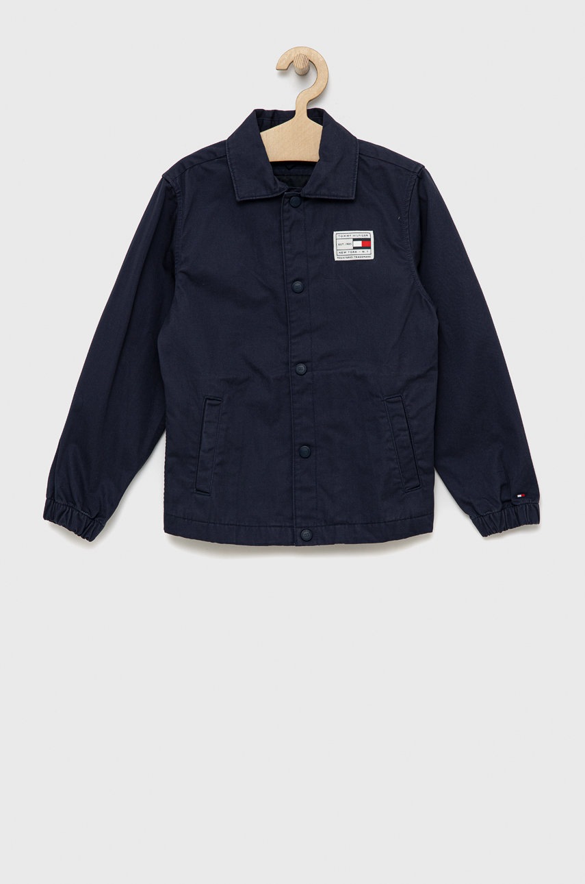 

Детско яке Tommy Hilfiger в тъмносиньо, Тъмносин