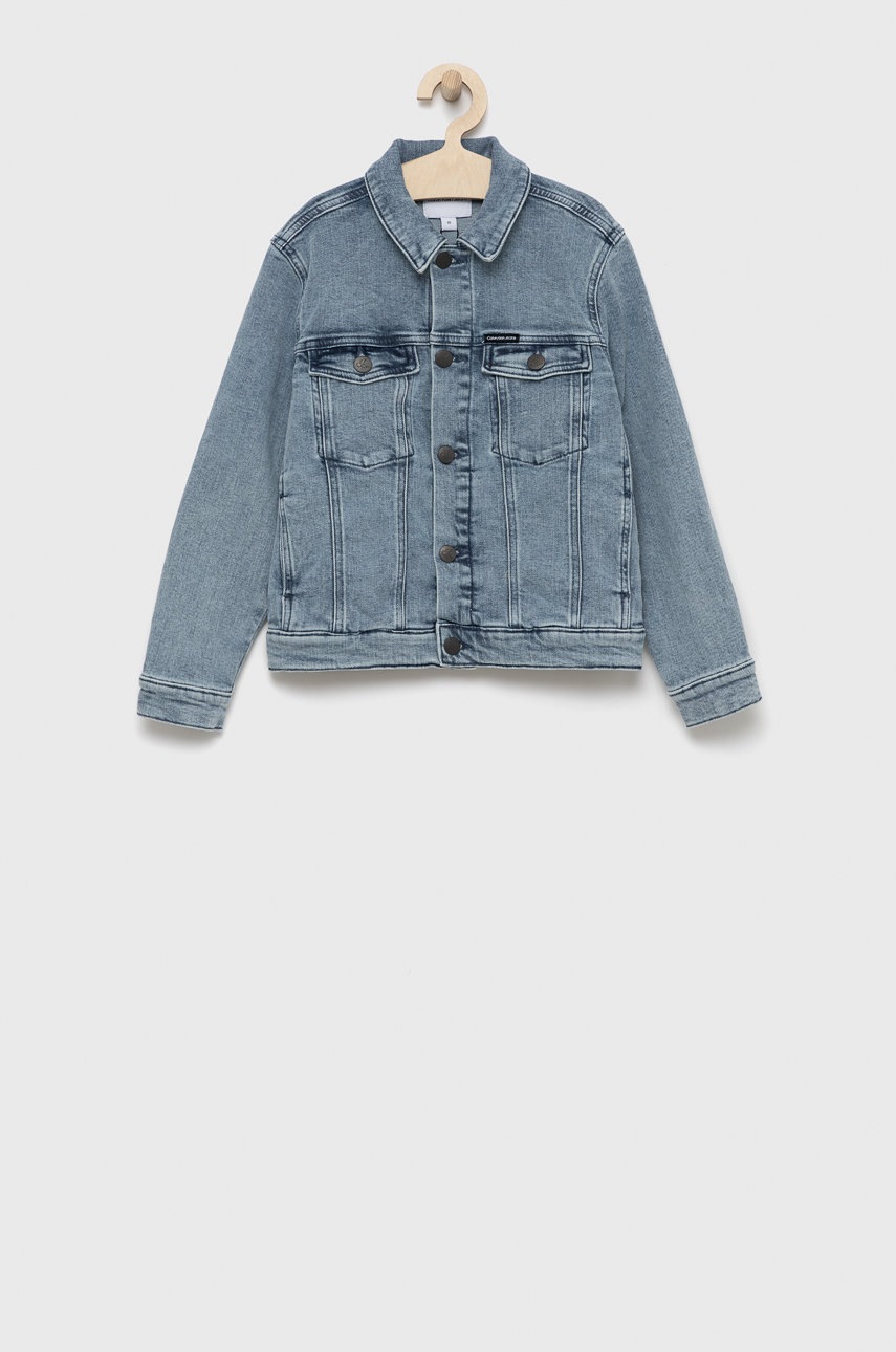 

Детско дънково яке Calvin Klein Jeans, Син